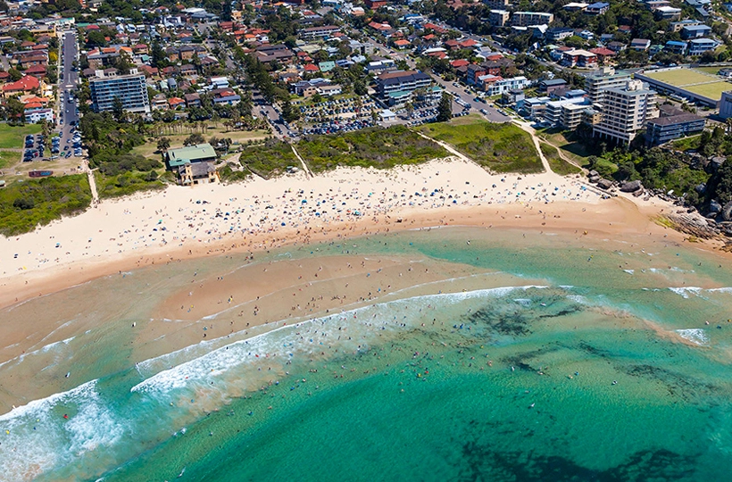 Aerial photo of NSW Northern Beach