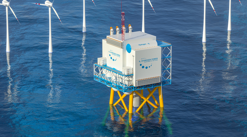 Offshore hydrogen production