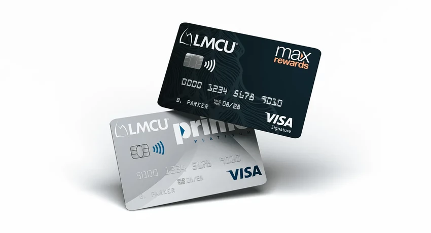 Two LMCU credit cards side by side for comparison 