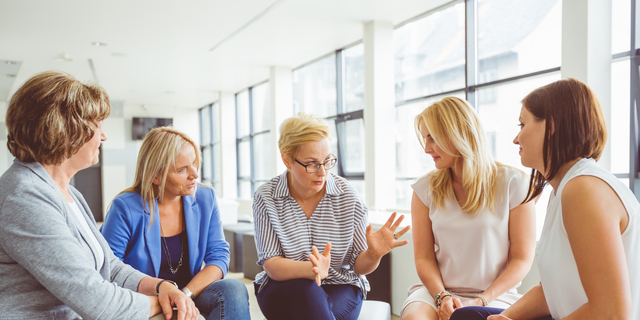 Mentoring session for women