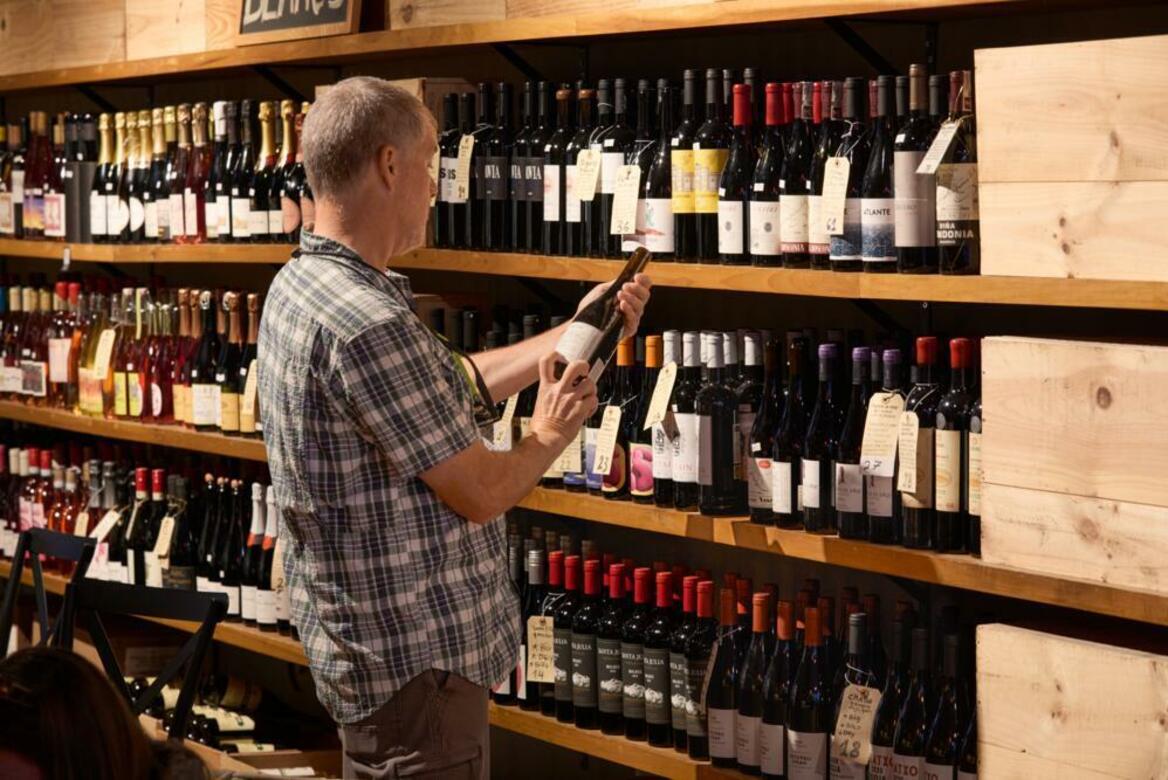 Printers Row Wine Shop customer