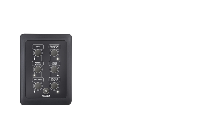 CZone Waterproof 6-Way Keypad (Portait)