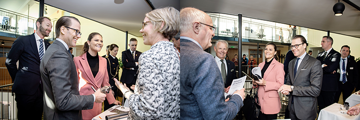 HKH Crown princess Victoria and HKH prins Daniel visits H&ouml;gan&auml;s