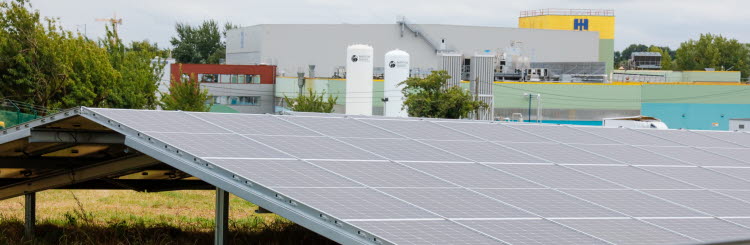 H&ouml;gan&auml;s ansluter sig till Science Based Targets-initiativet, H&ouml;gan&auml;s solpanelspark i Ath, Belgien