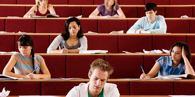 Students in lecture theatre