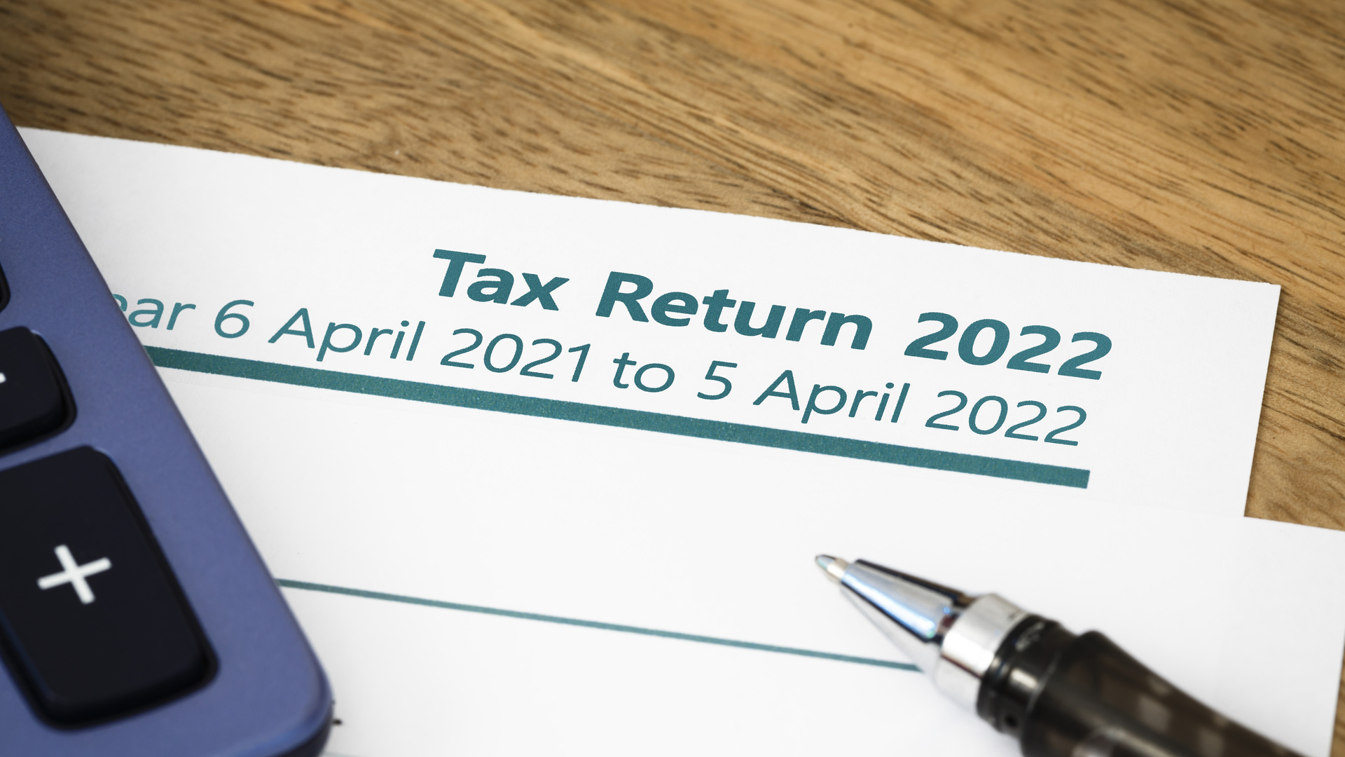 Tax return form UK 2022