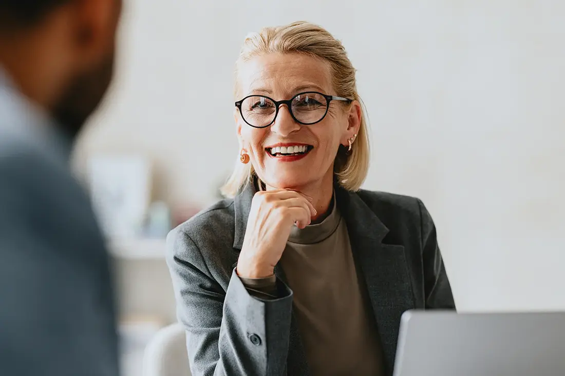 IT consultant discussing professional services automation