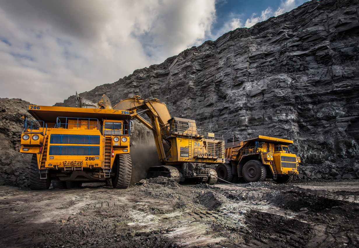 Mining Trucks and Shovel Working in Mine ToughMet Alloy Application