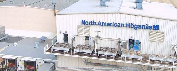H&ouml;gan&auml;s fine powder atomisation building in Johnstown, Pennsylvania