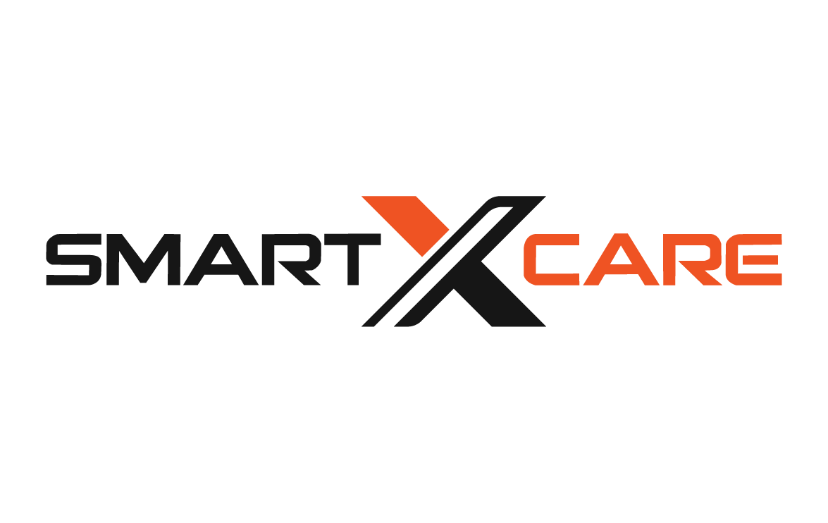 Smart X-Care logo on a white background.