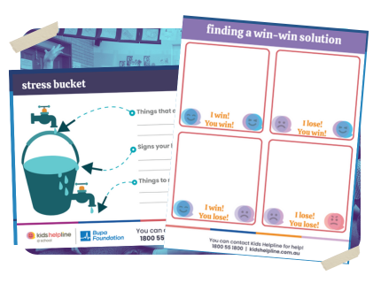 resources with a duo-toned background