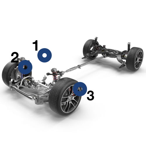 Components chassi gas/diesel car