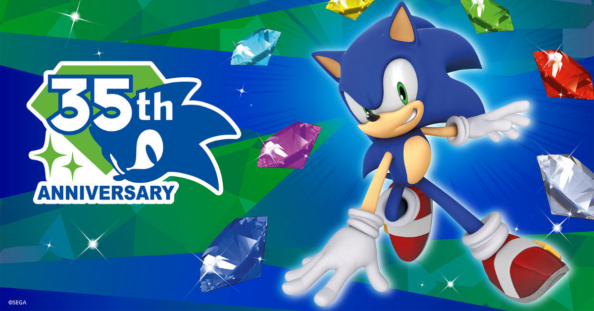 Sonic the Hedgehog 35th anniversary artwork