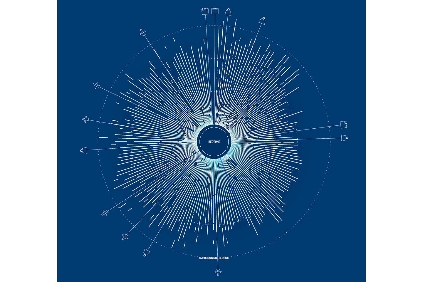 A screenshot from Serr’s interactive visualization that tracked her sleep patterns.