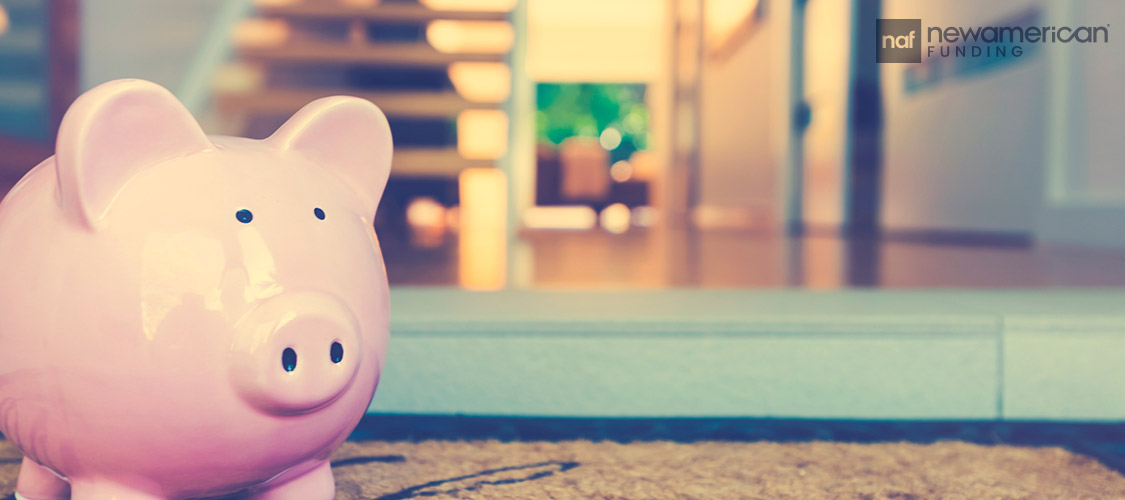 piggy on the welcome mat of a home