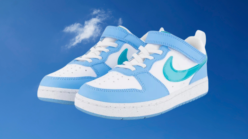 Blue Nike sneakers