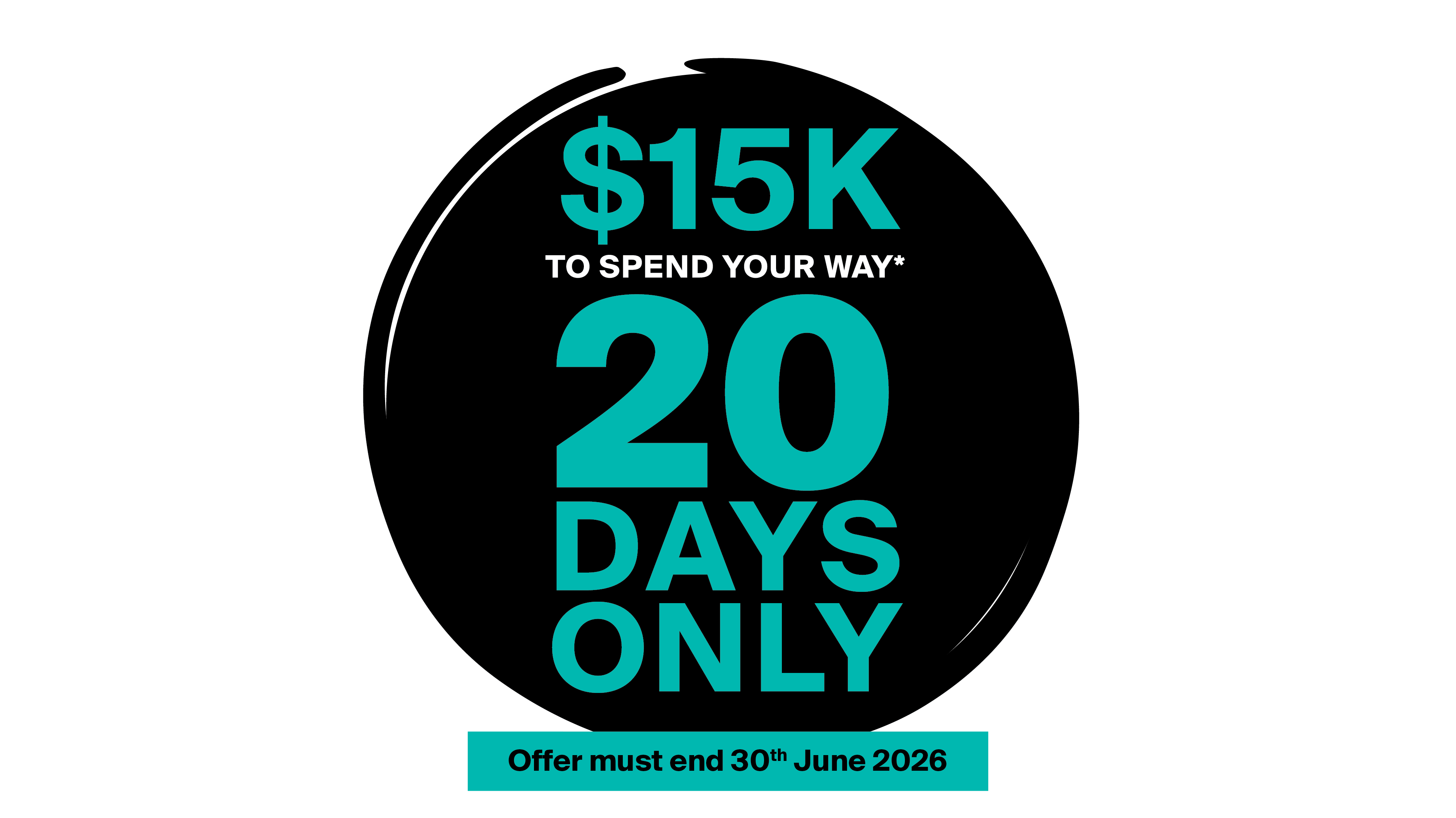 $15k off for 20 days