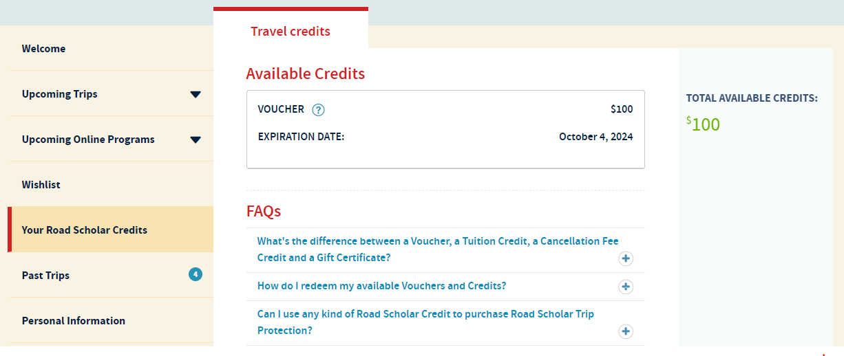 travel credits