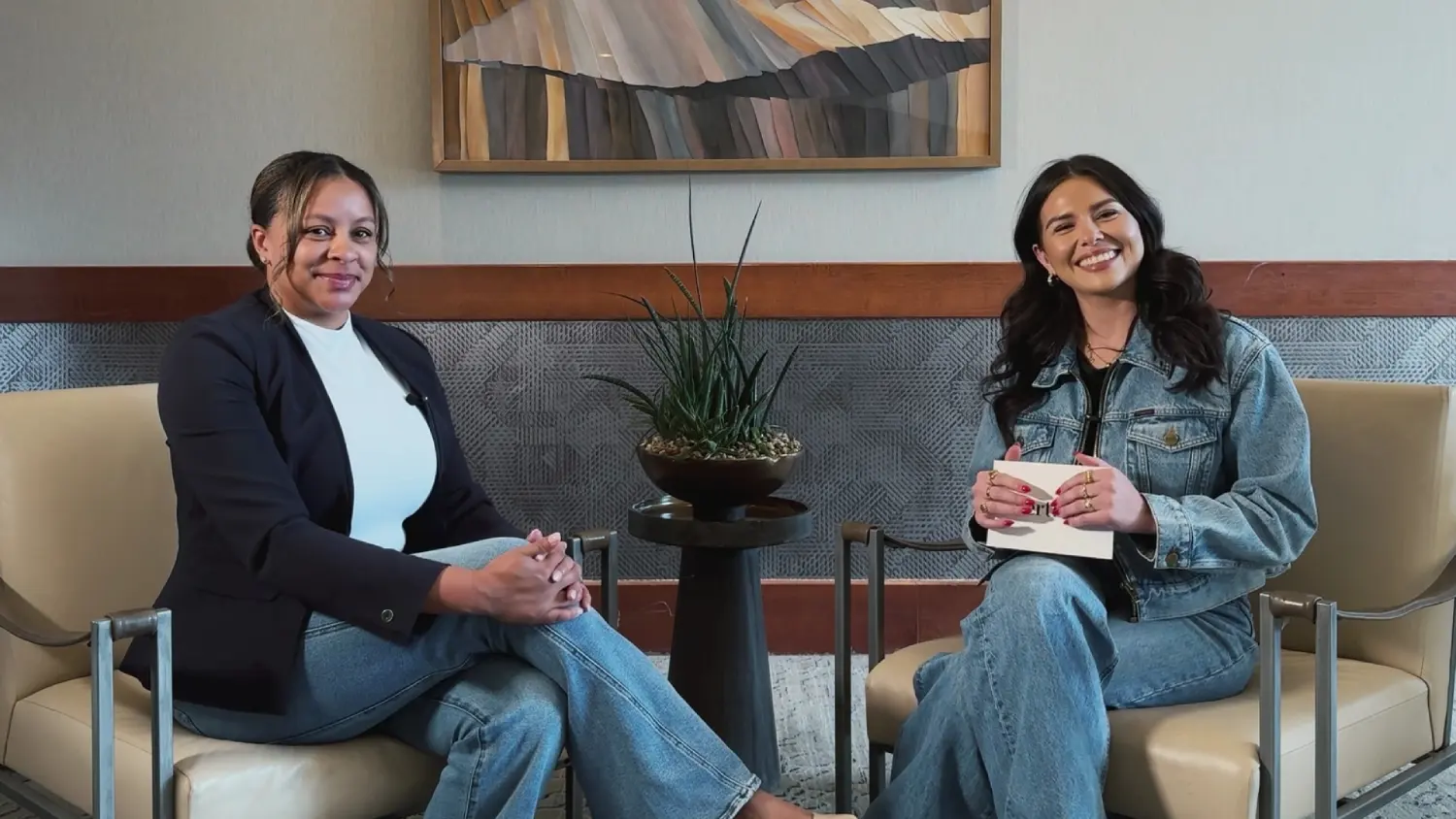 Onome Militello (left) with Ciara Gomez (right)