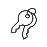 Icon of two keys