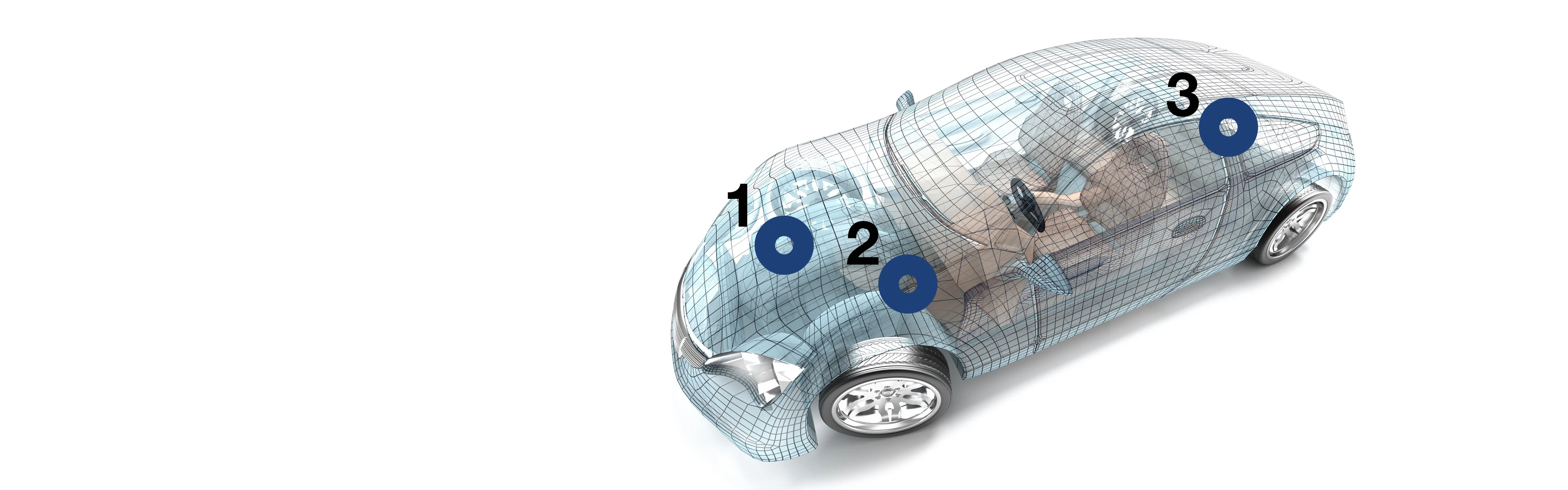 1. Engine<br>2. Transmission<br>3. Body and chassi