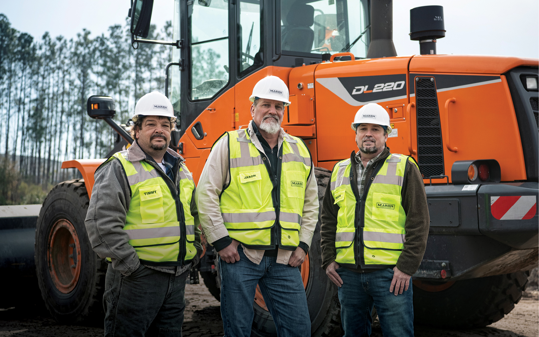 Timmy Marsh, Jason Dunn and Travis Marsh of Marsh Construction Services.