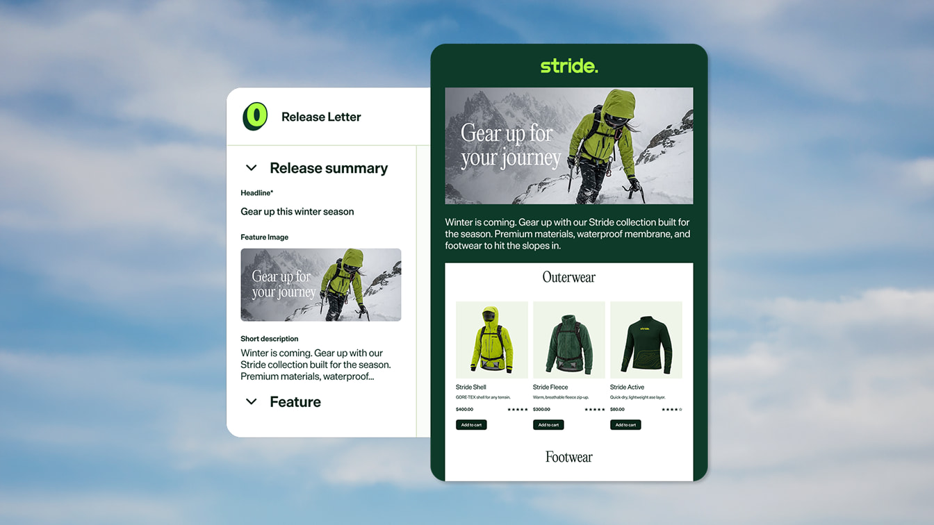 Product visual showing product UI