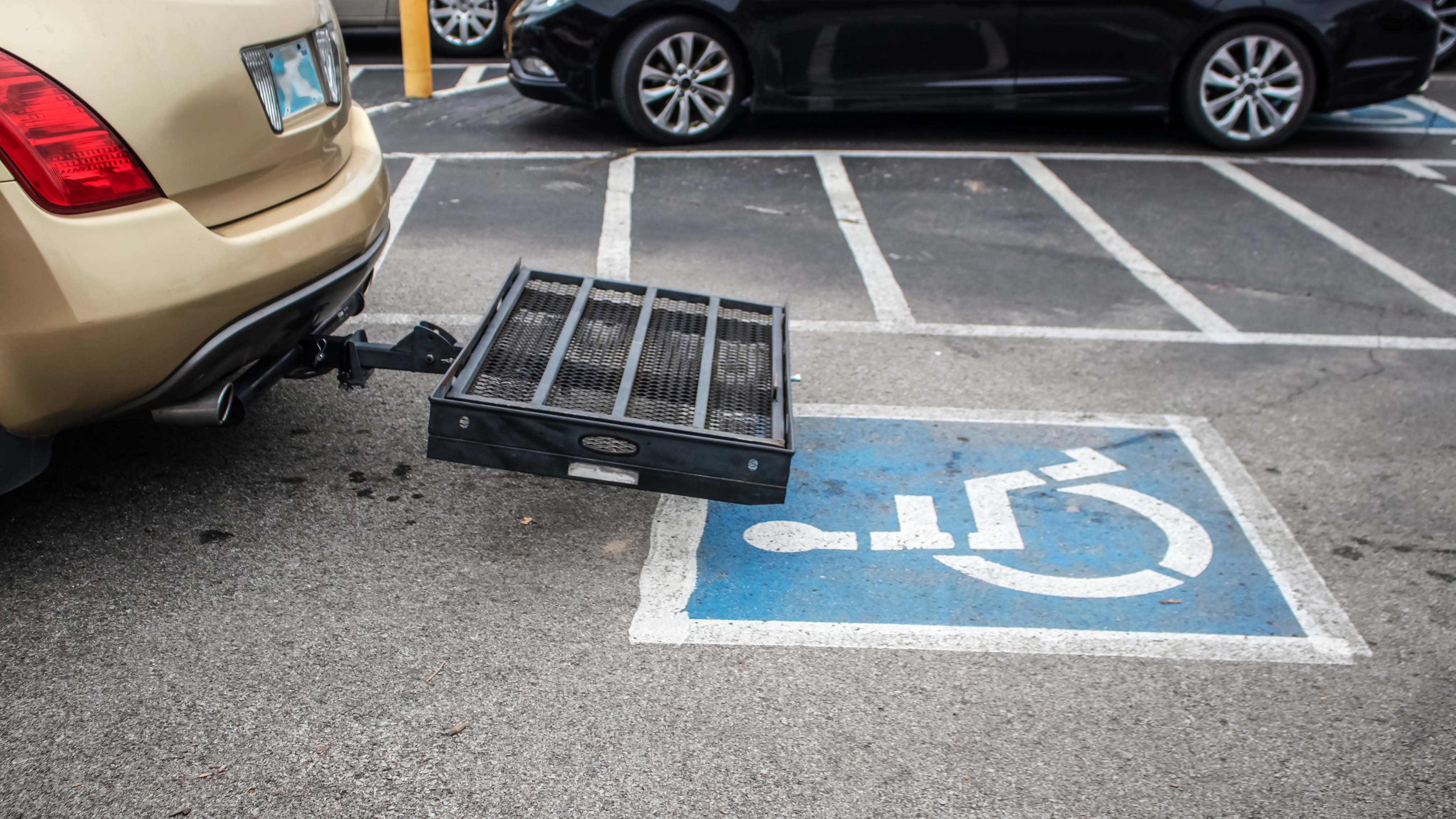 Wheelchair carrier for a car