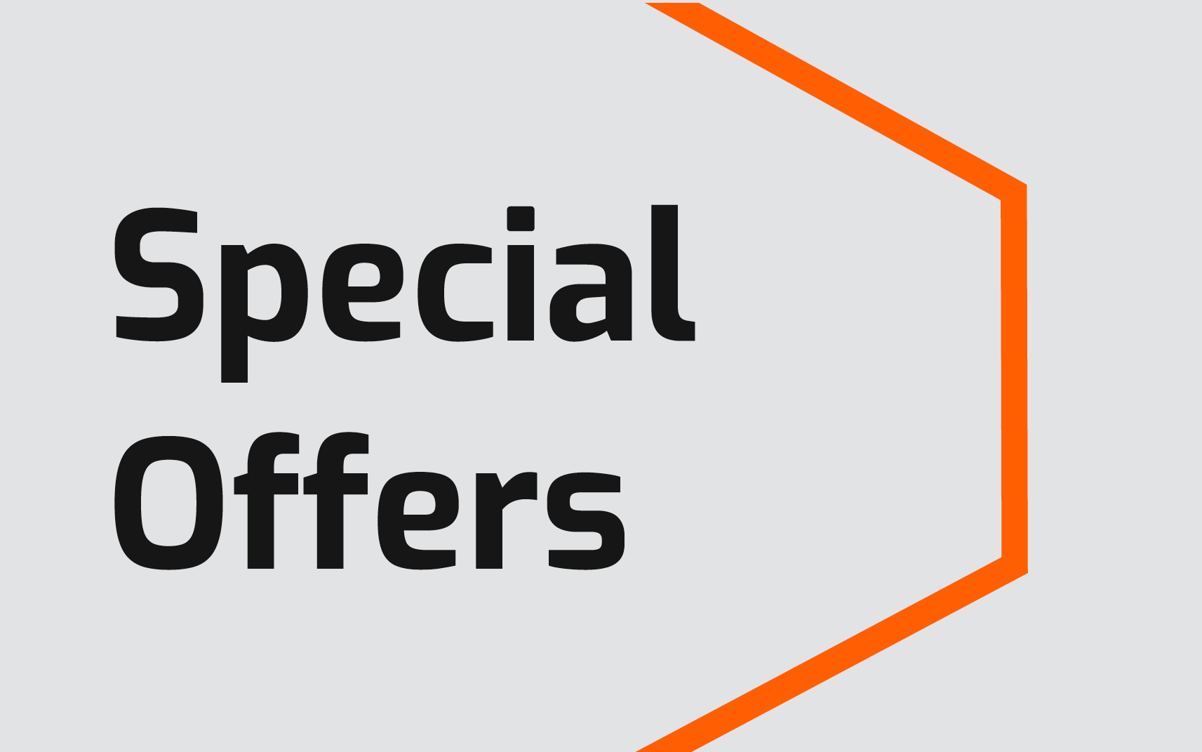 Special offers graphic with orange Onward arrow.