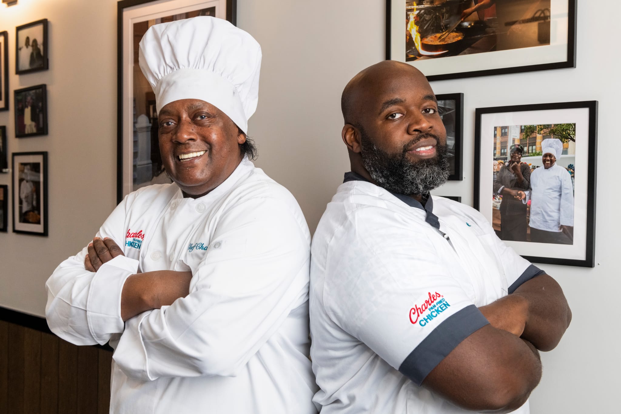 Chef Charles Gabriel and Chef Quie Slobert of Charles Fried Chicken