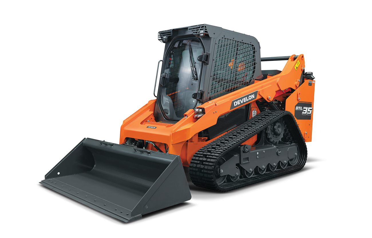 Cut out background of the DEVELON DTL35 compact track loader. 