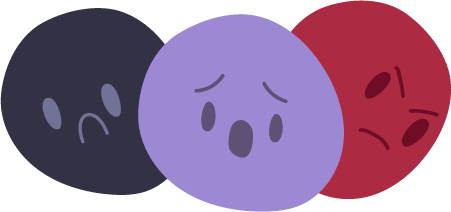 A selection of different emotions on faces