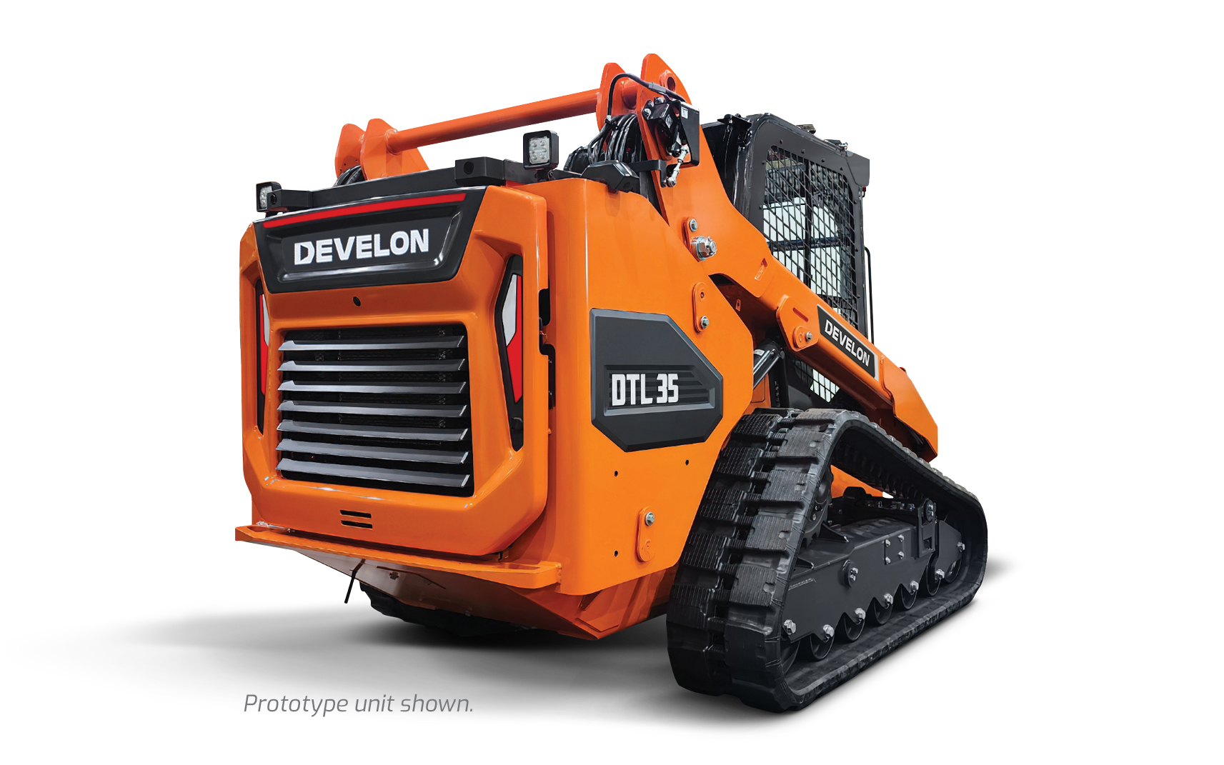 The DEVELON DTL35 compact track loader prototype.
