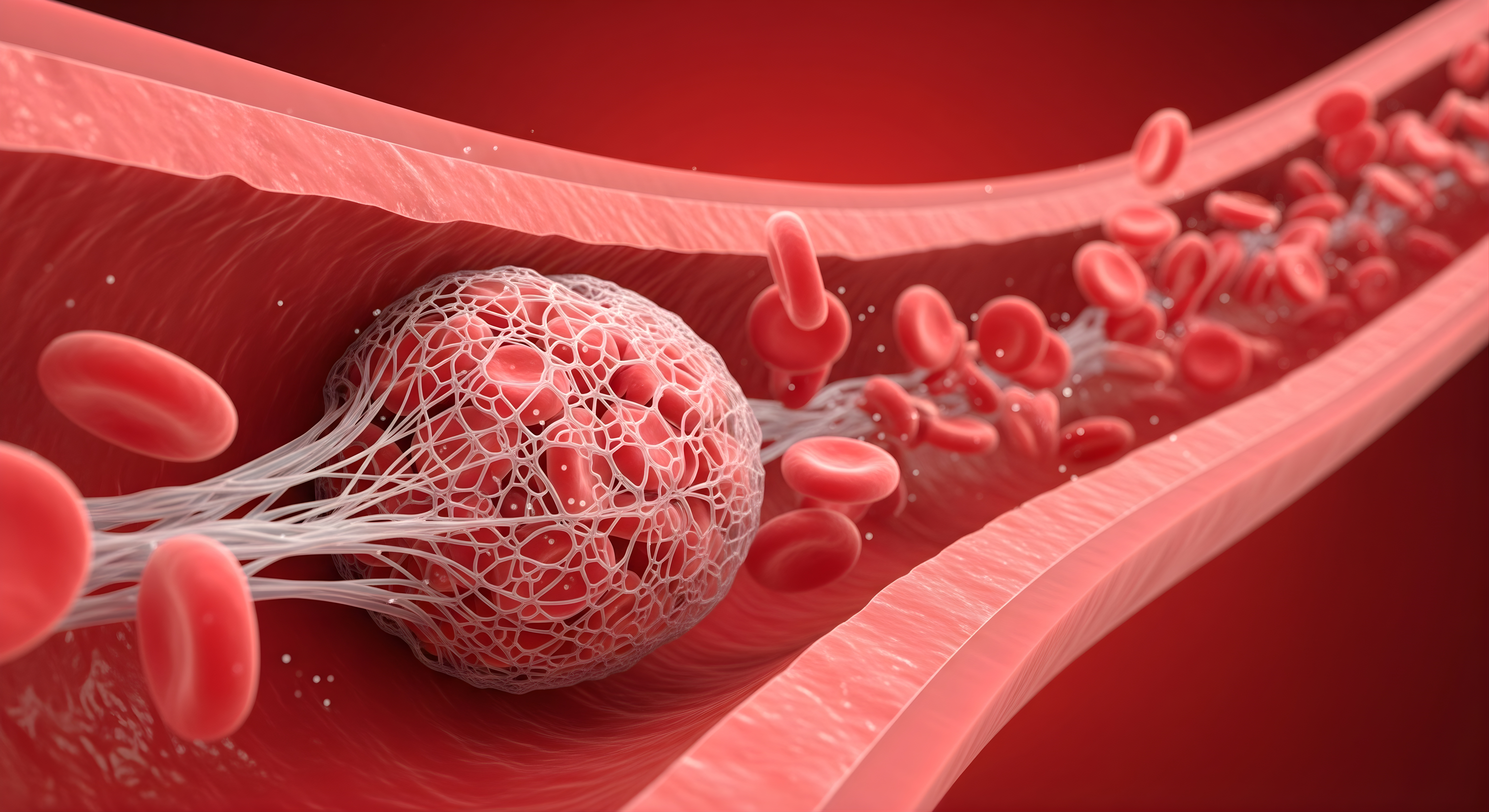AdobeStock_1869451458_Blood Clot Embolus Thrombosis Inside Human Vein Artery Vessel Occlusion.