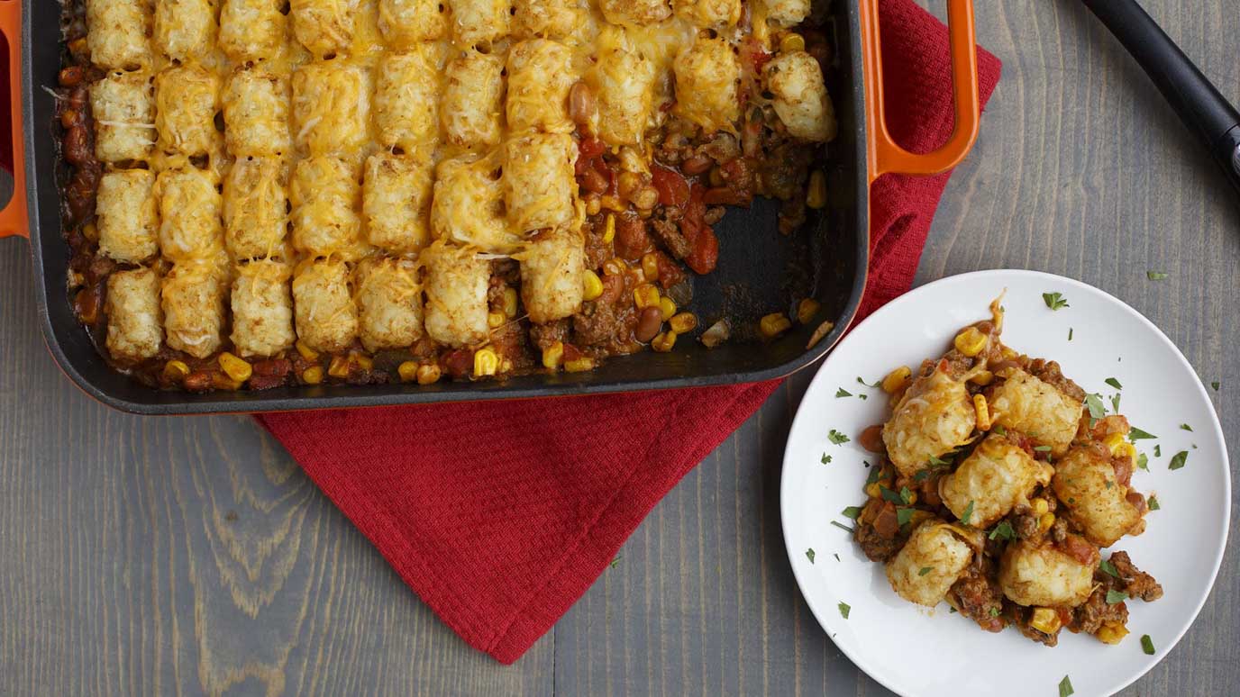 Taco Tater Tot Casserole