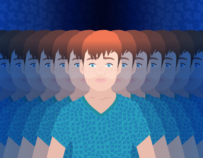 A young man looking disconnected.