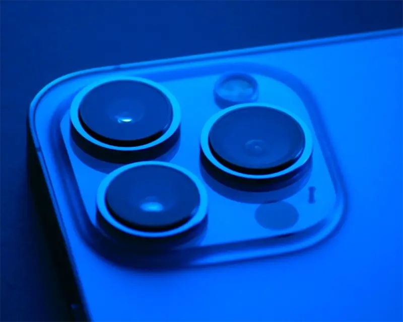 Close up of camera on a phone