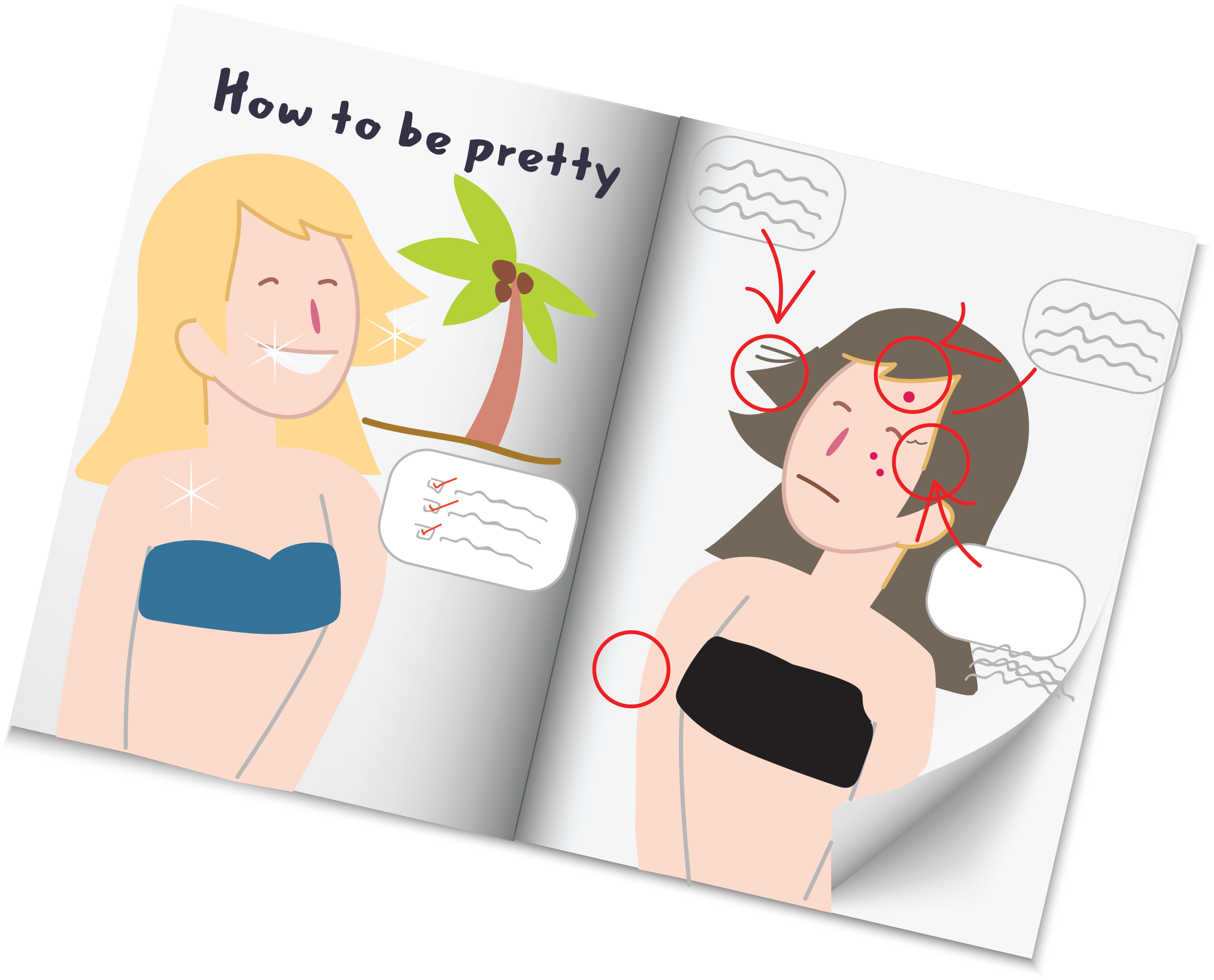 Try not to compare yourself to unrealistic images in the media. Learn about advertising and how it affects us.