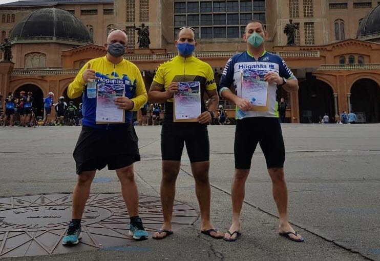 Colaboradores da H&ouml;gan&auml;s concluem a Rota da Luz de bicicleta