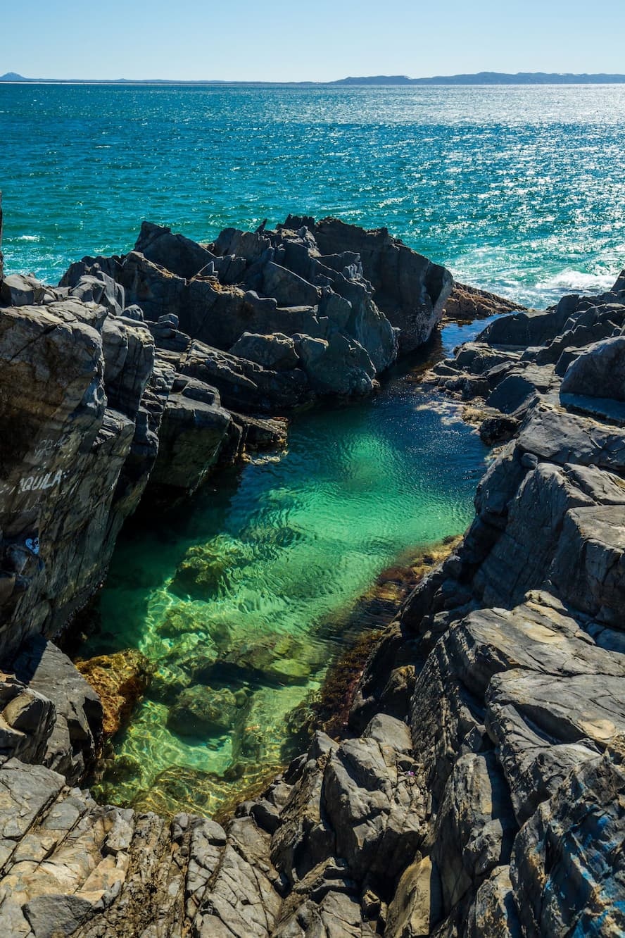 Fairy pools rock pools in Noosa National Park