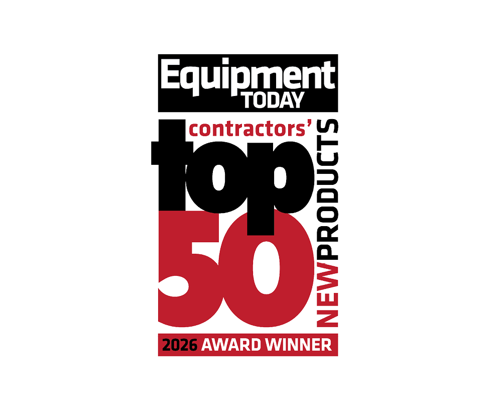 Equipment Today Contractors’ Top 50 New Products Award 2026 logo.