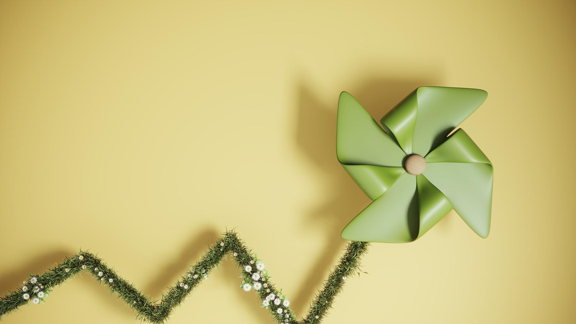 ESG concept with wind turbine paper