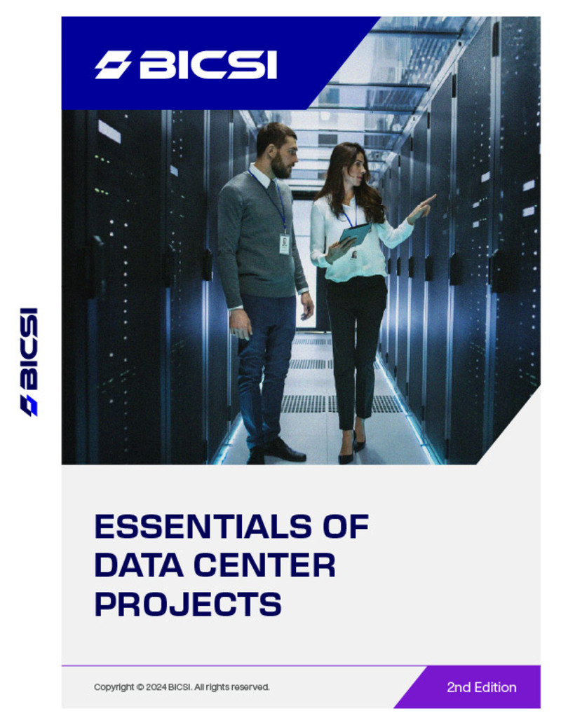cover image of the BICSI Essentials of Data Center Projects