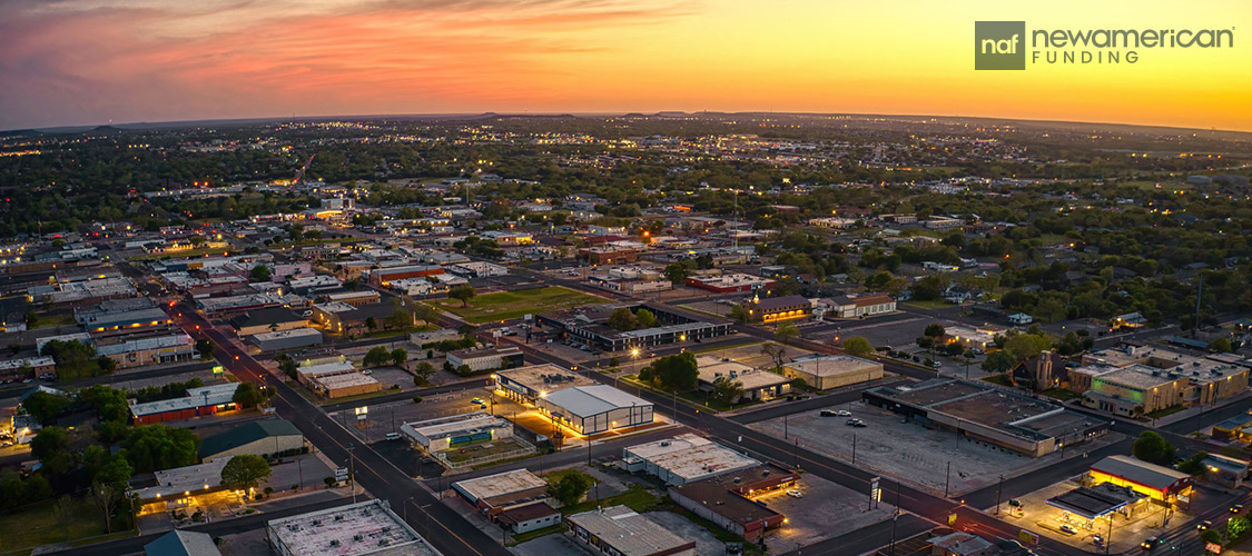 arial view of a neighborhood