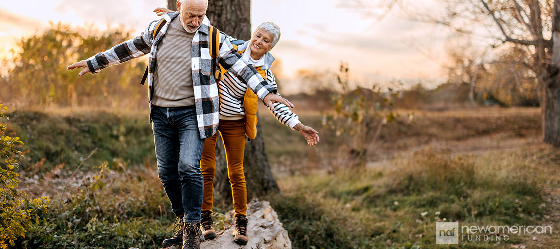 senior couple on an outdoor adventure