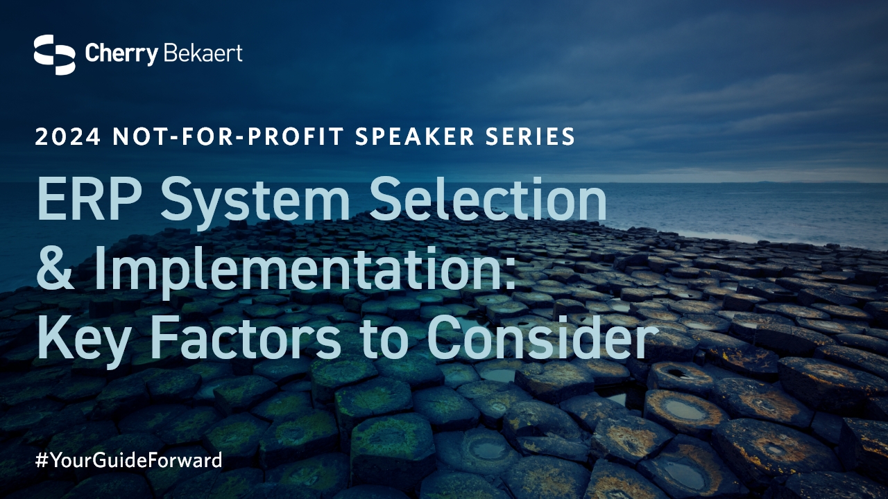 ERP System Selection & Implementation Youtube Poster