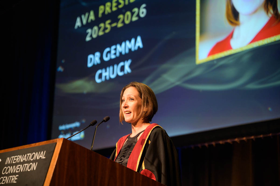 2025 AVA Awards, Dr Gemma Chuck, AVA President
