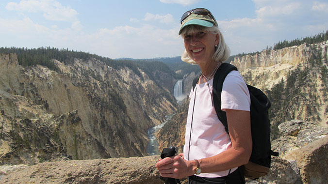HIking Yellowstone National Park Montana