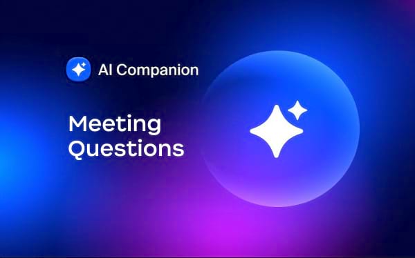 Zoom AI Companion 미팅 질문 사용 방법