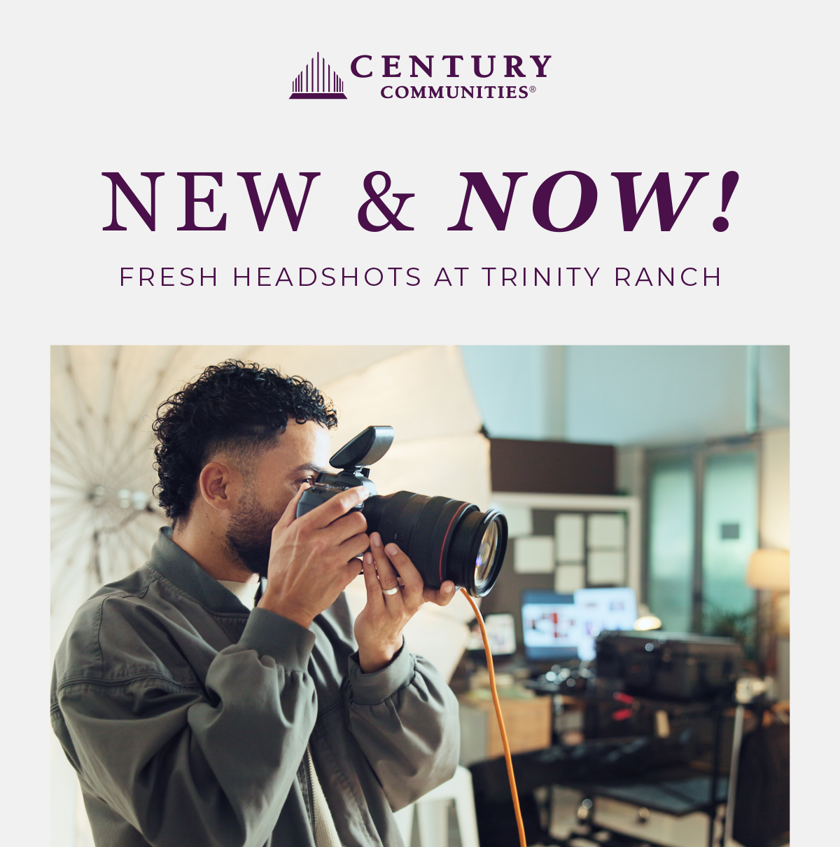 NEW & NOW! FRESH HEADSHOTS AT TRINITY RANCH